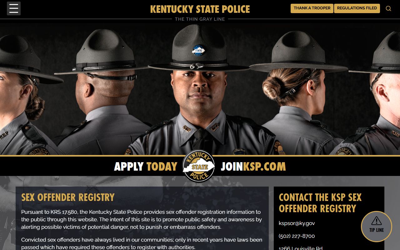 Rowan County traffic court records and Kentucky State Police public safety record source