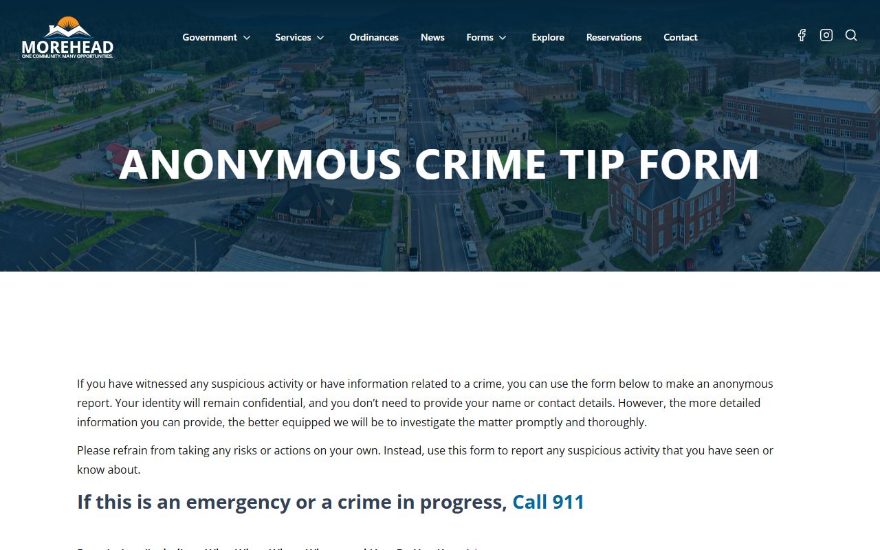 Rowan County warrant search Morehead anonymous crime tip form